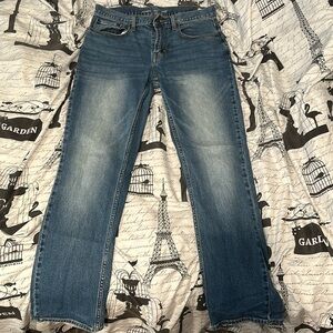 Old Navy mens medium wash jeans straight fit